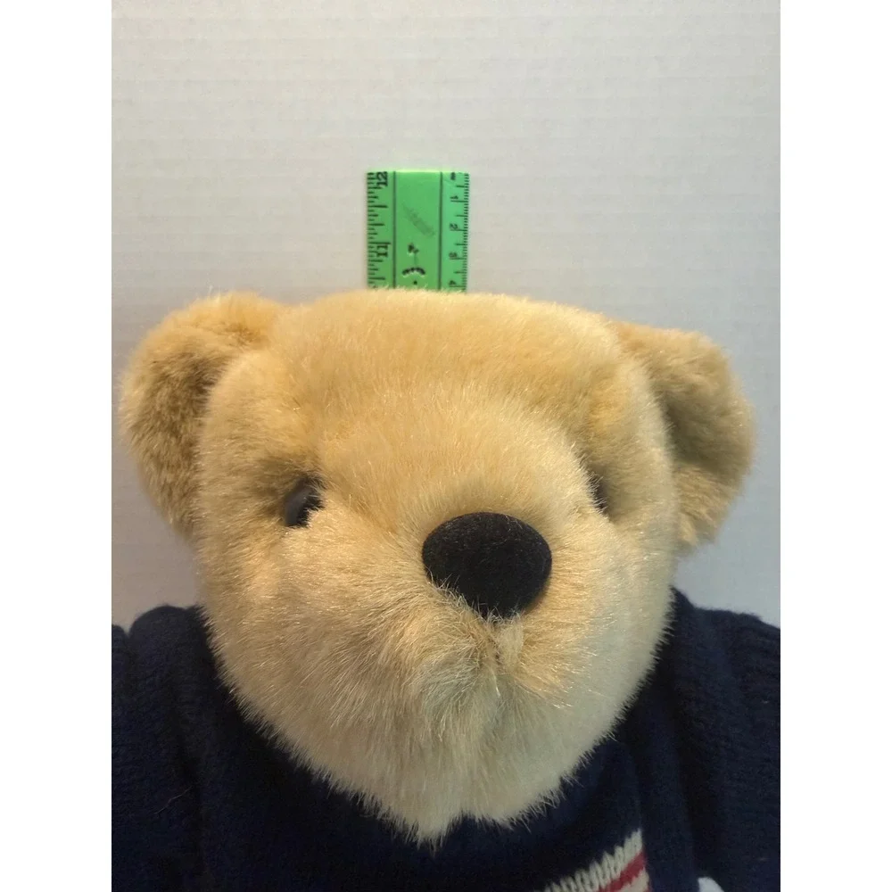 Vintage 1996 Ralph Lauren Jointed Teddy Bear Plush American Flag Sweater